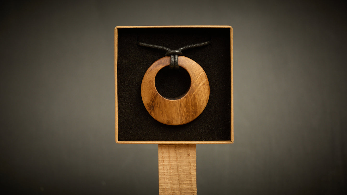 Wild Oak Pendant - Handmade Irish wooden jewellery - Hand sourced from Lough Gill Co Sligo