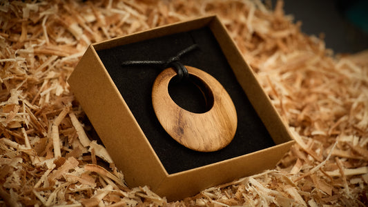 Wild Oak Pendant - Handmade Irish wooden jewellery - Hand sourced from Lough Gill Co Sligo